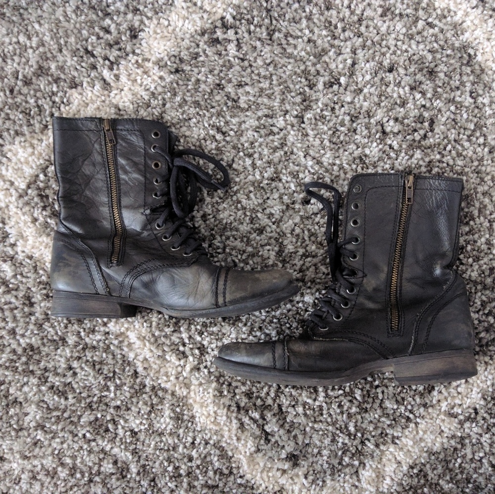 Steve madden combat boots